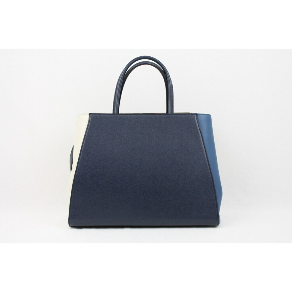 Fendi Blue White Shoulder Handbag Toujours Bag